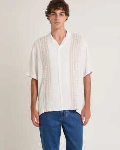 Capri Embroidered Short Sleeve Resort Shirt
