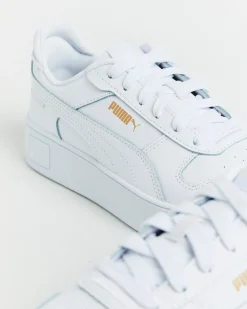 Carina Street Puma Sneakers in White/Gold