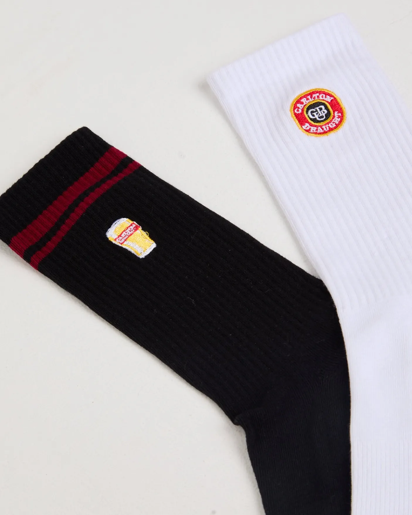 Carlton Draught Micro Pint Sneaker Socks 2 Pack