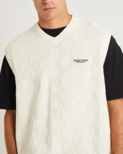 Check Knit Vest
