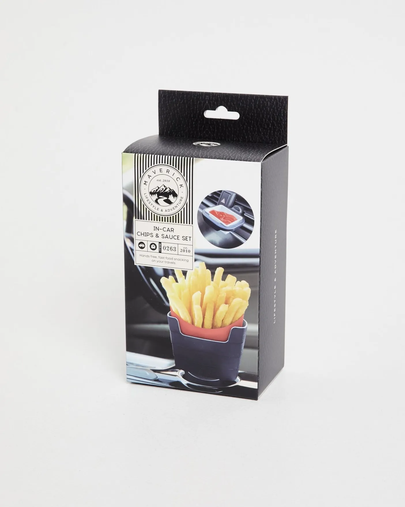 Chips and Sauce In Car Holder Set