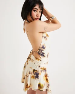 Chloe Halter Cowl Neck Dress