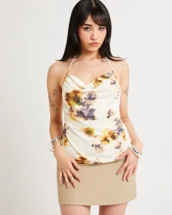 Chloe Halter Cowl Neck Top