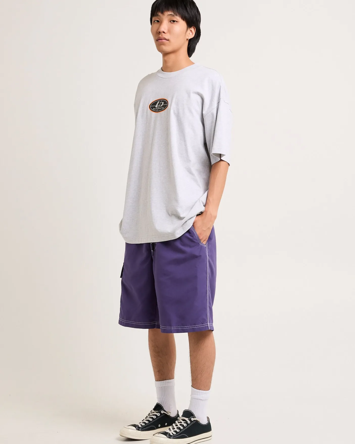 Chrome Pill T-Shirt in Light Grey Heather