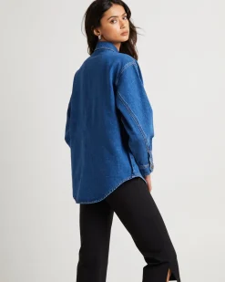 Classic Denim Shacket Ashley
