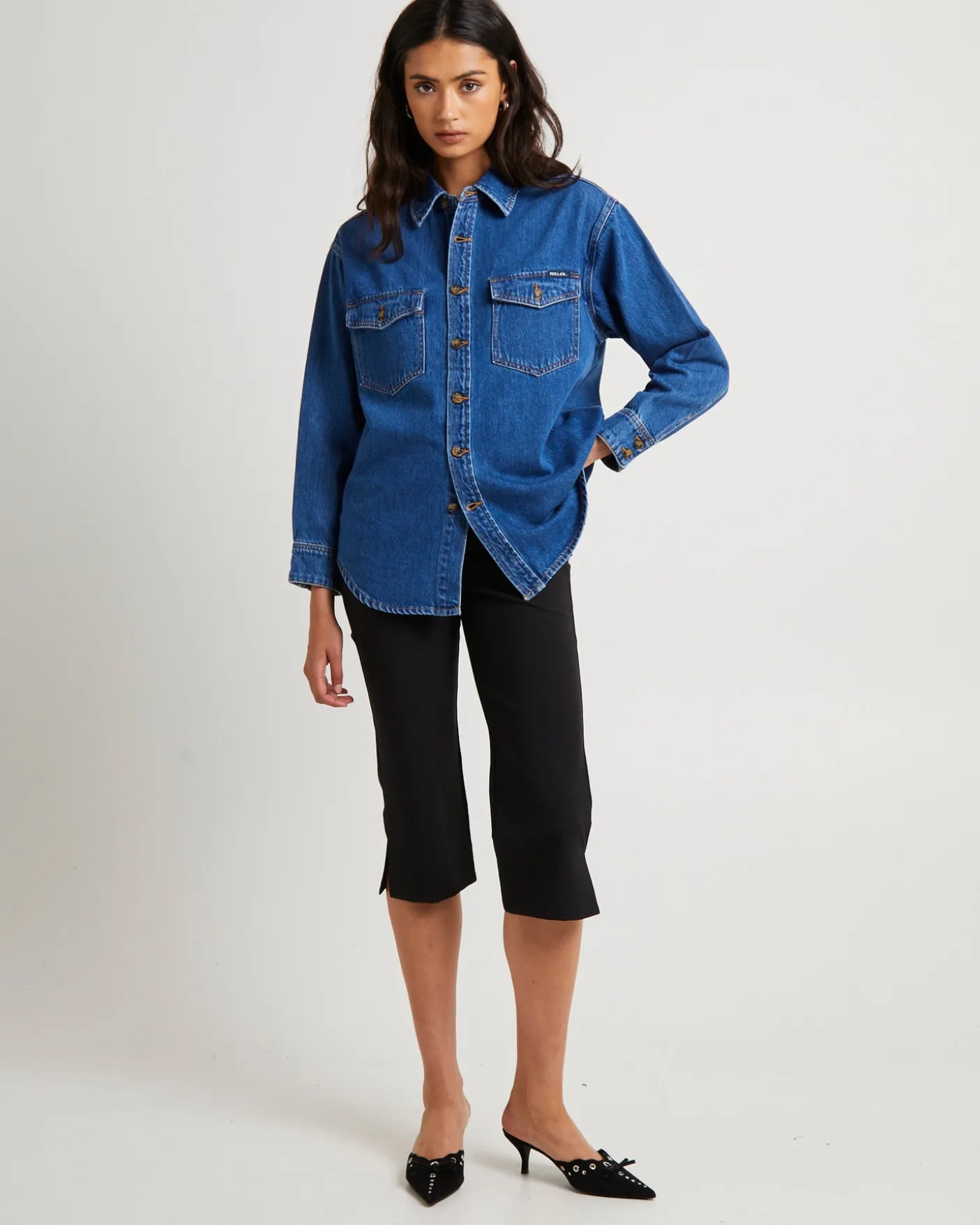 Classic Denim Shacket Ashley