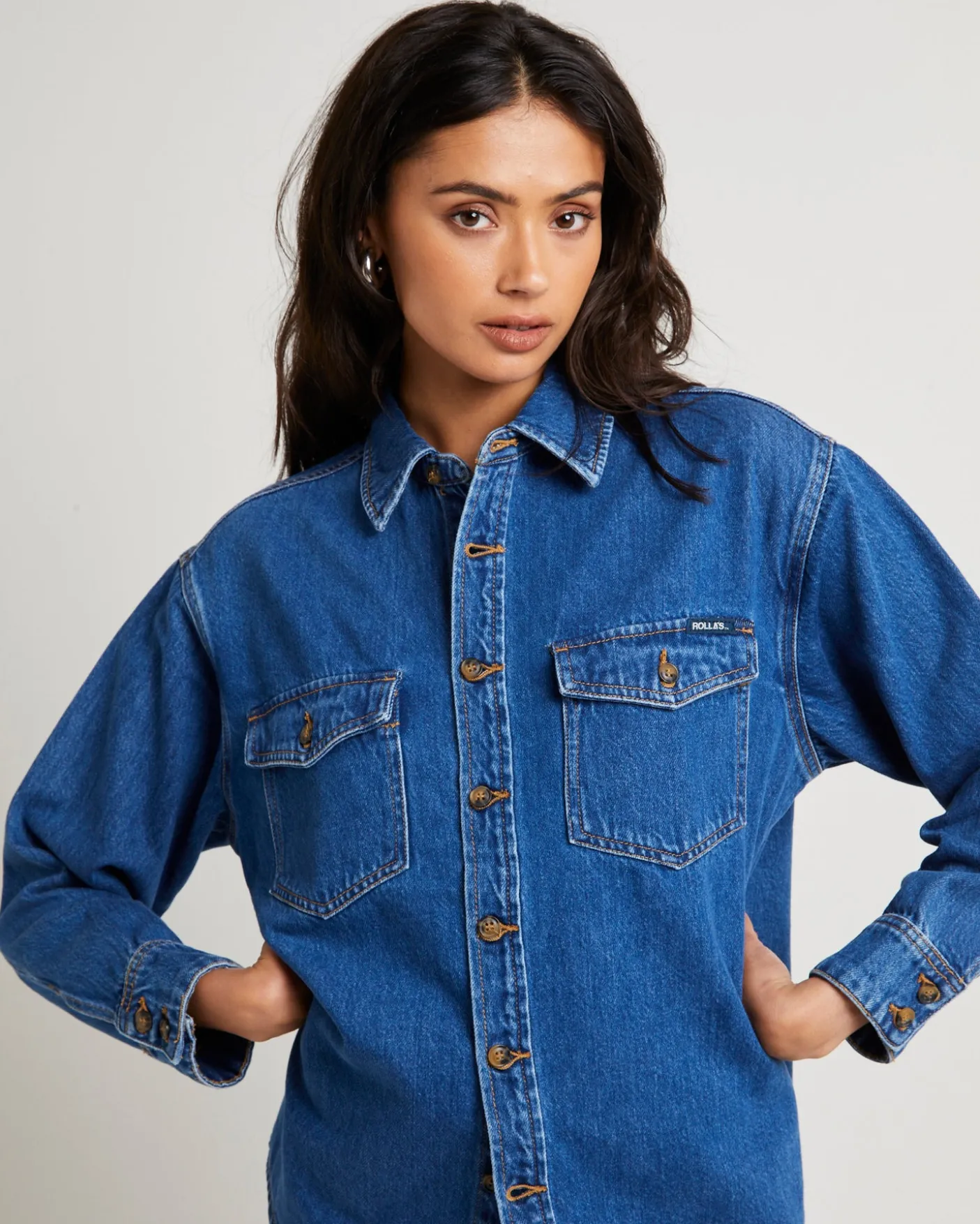 Classic Denim Shacket Ashley