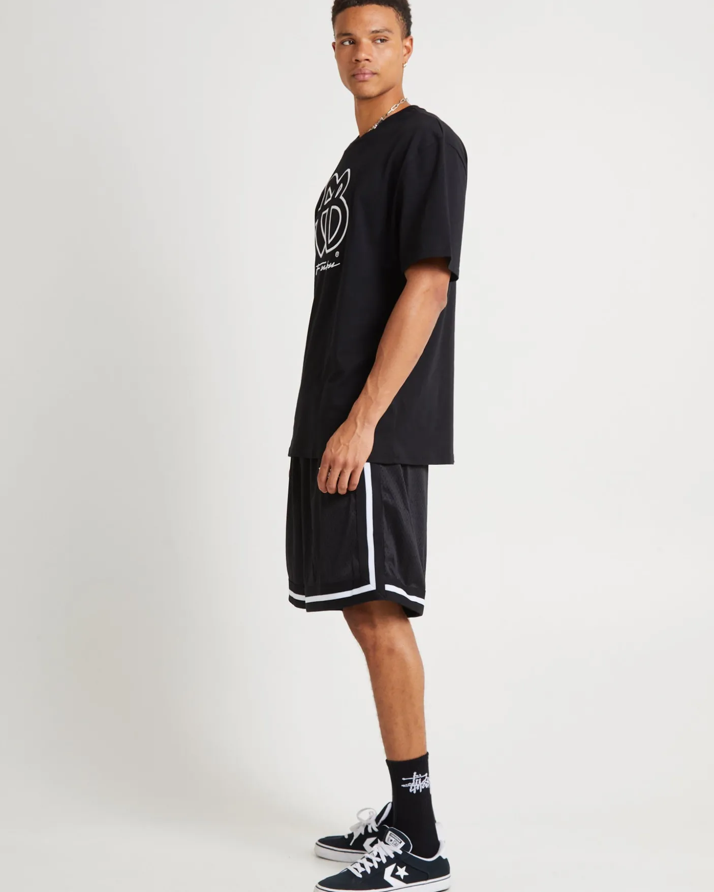 Classic Short Sleeve T-Shirt Black/White