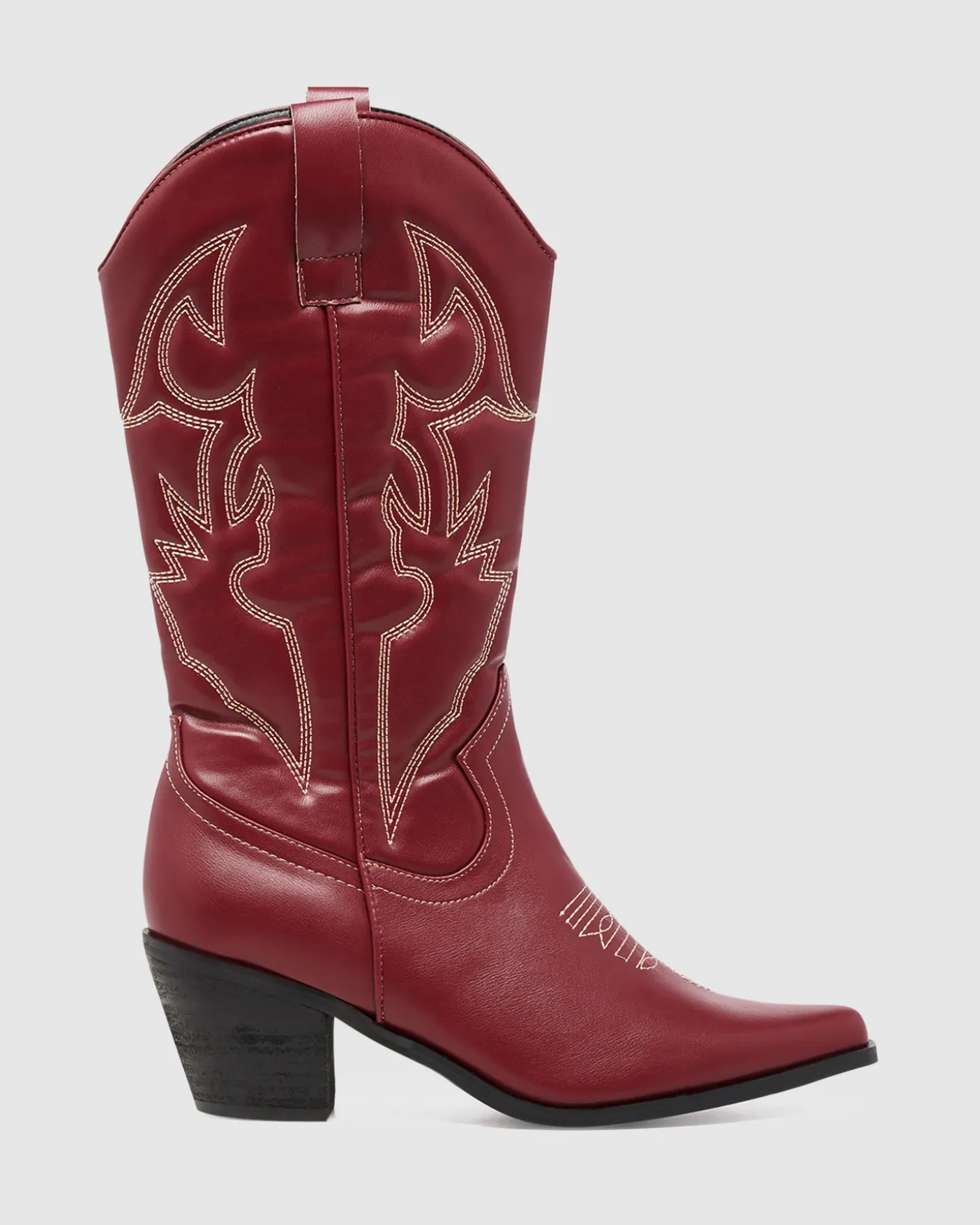 Clayton Western Boot Cherry