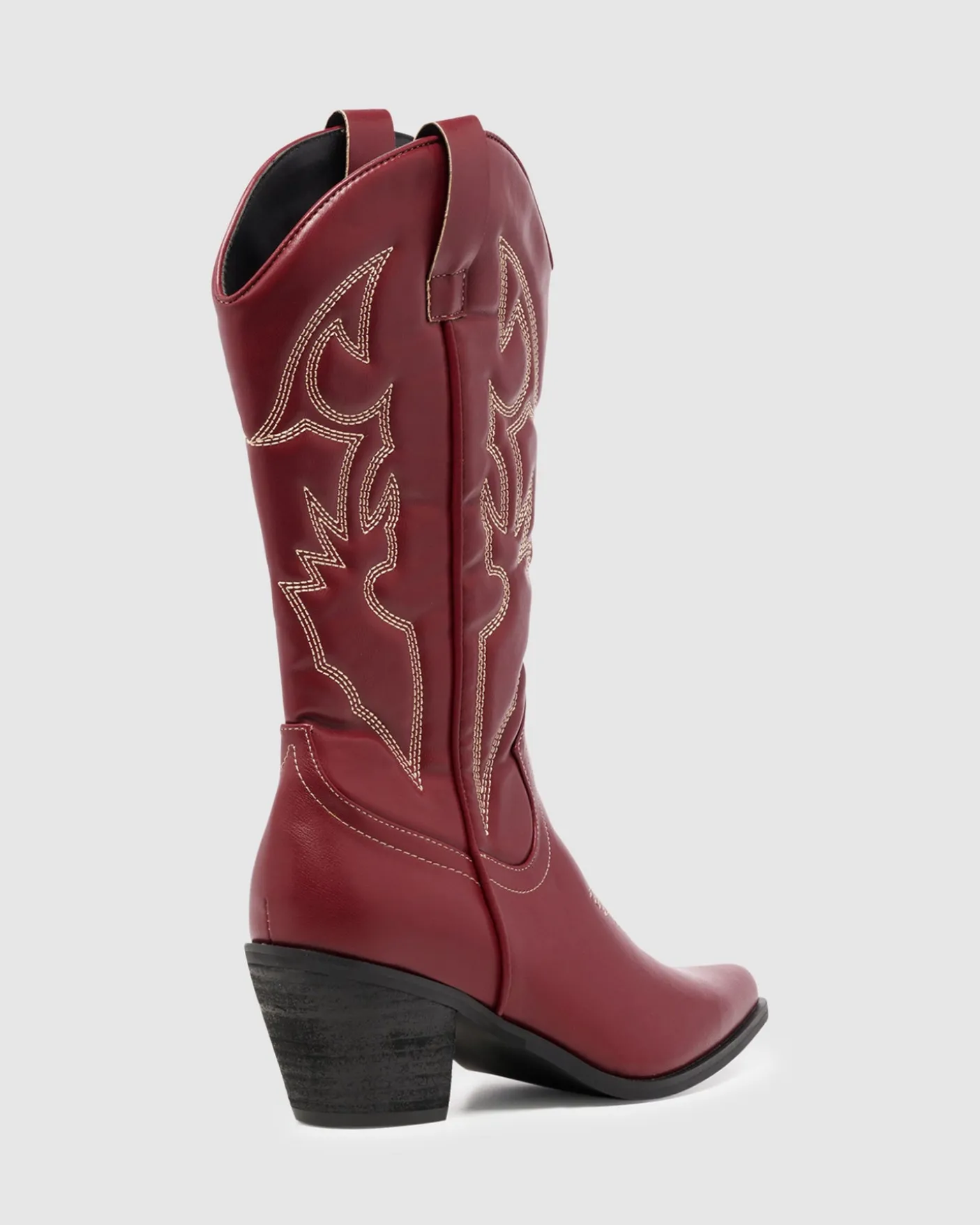 Clayton Western Boot Cherry