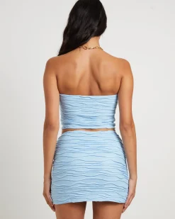 Cleo Crinkle Tube Top