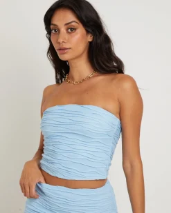 Cleo Crinkle Tube Top