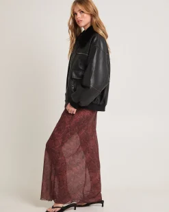 Cody Fur Trim Distressed PU Jacket