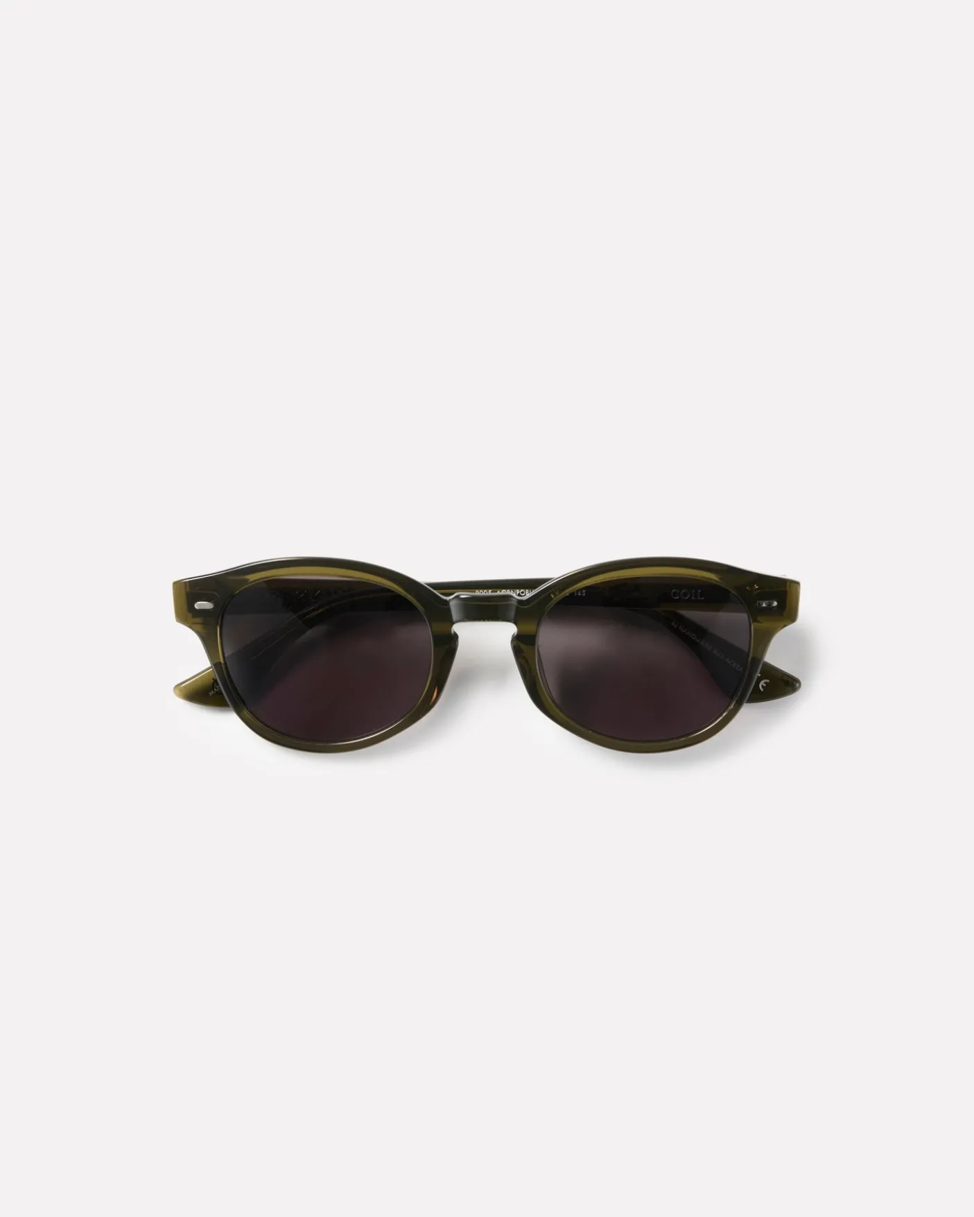Coil Army Green Polished/Black Sunglasses