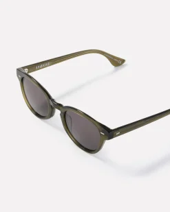 Coil Army Green Polished/Black Sunglasses