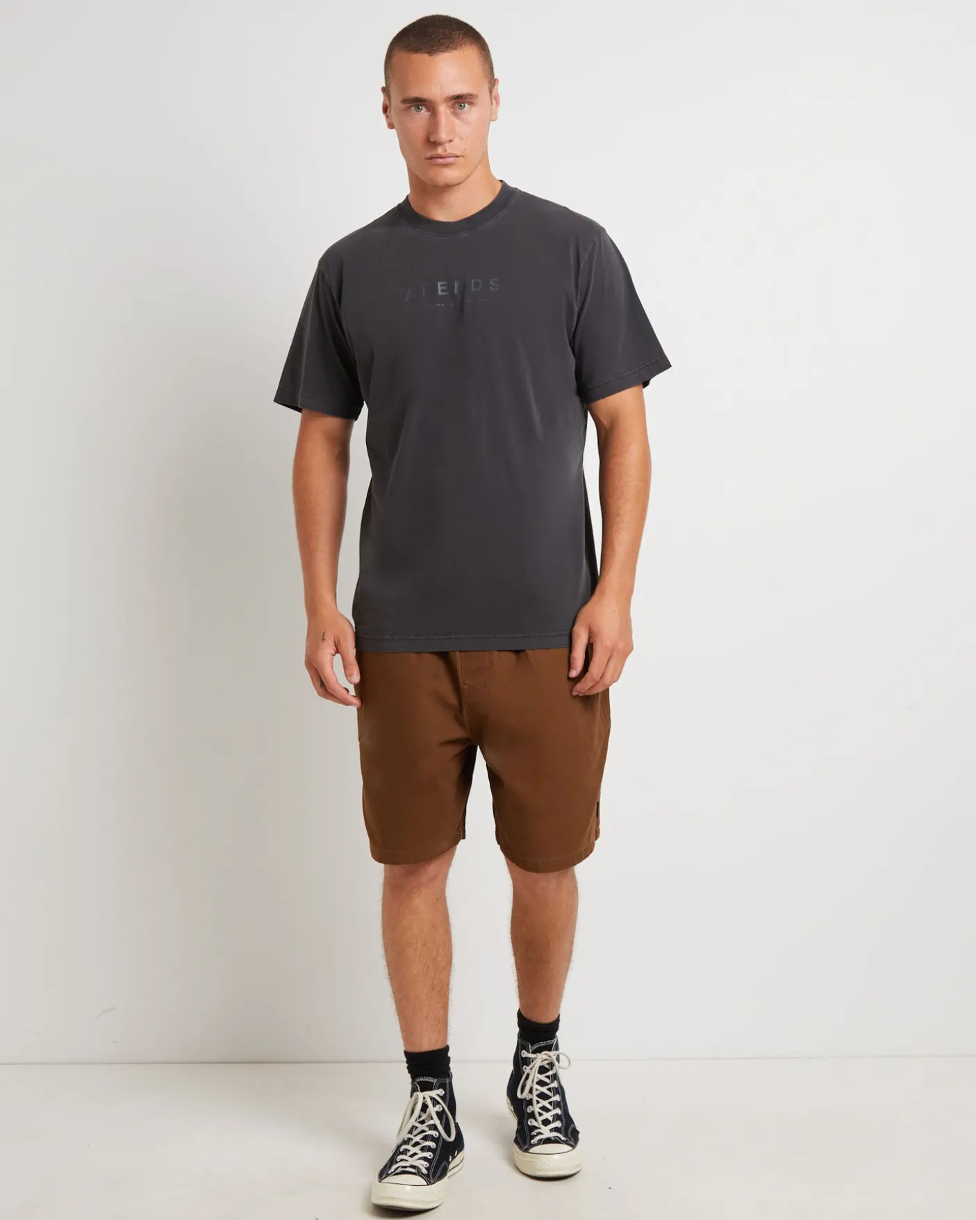 Collage Recycled 18" Swim Shorts in Brown