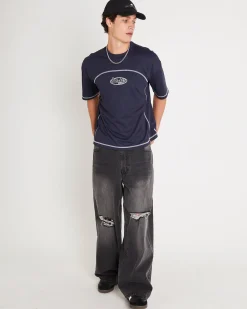 Contrast Sport Crop T-Shirt