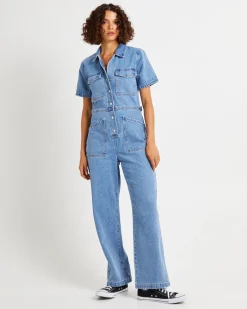 Coverall Ada Denim Jumpsuit Light Vintage