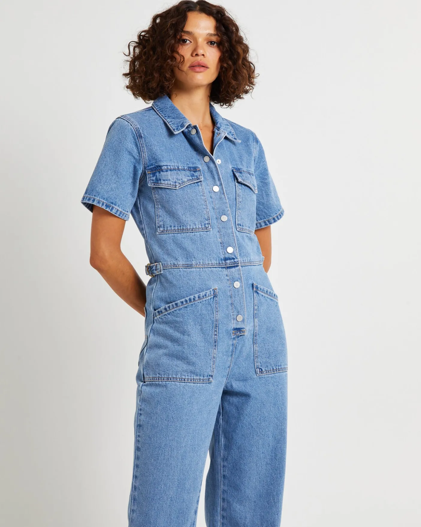 Coverall Ada Denim Jumpsuit Light Vintage