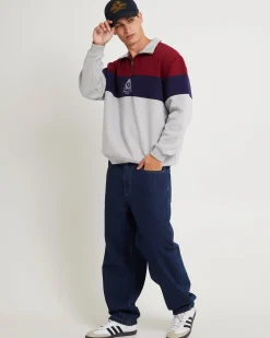 Crest Panel 1/4 Zip Jumper
