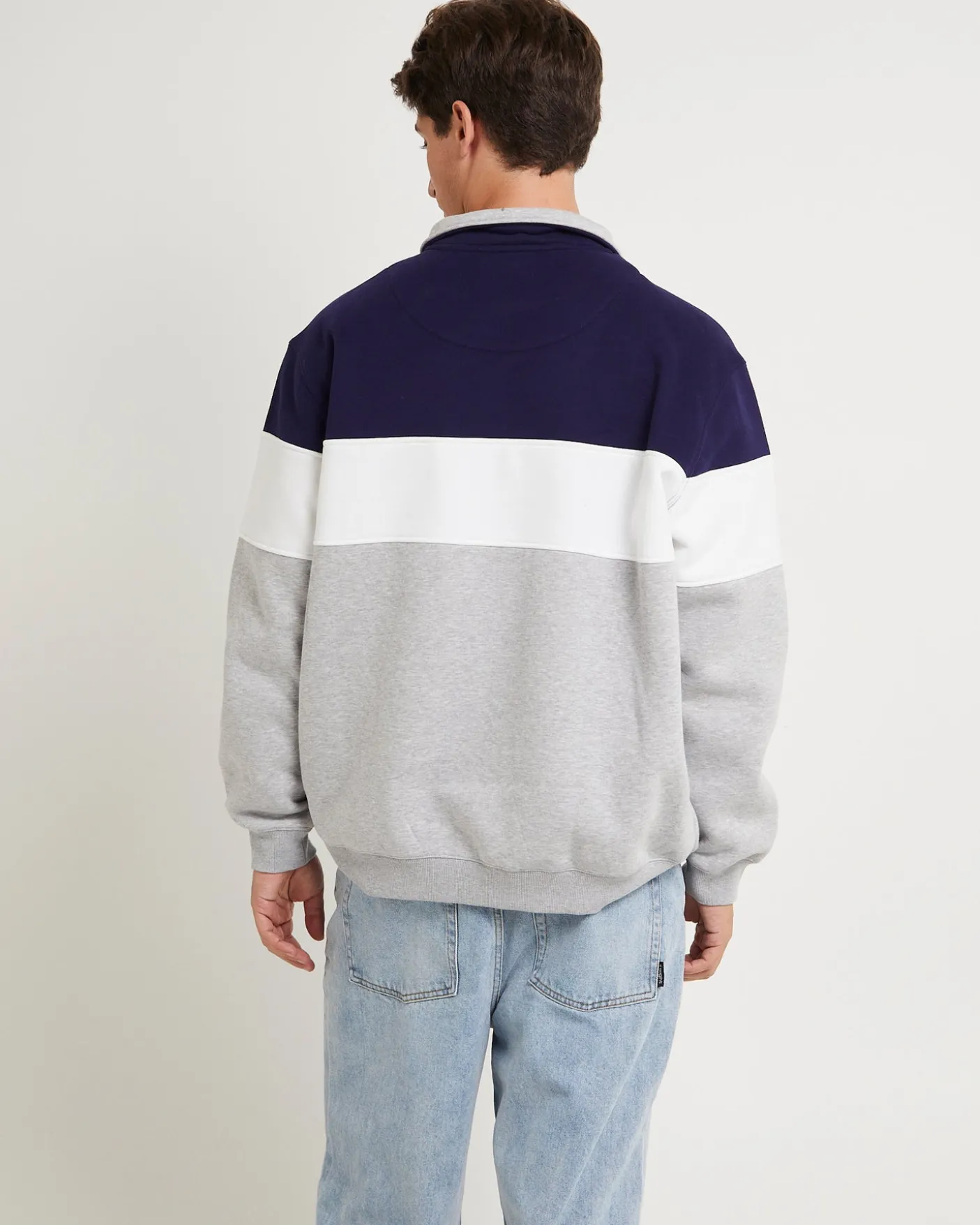 Crest Panel 1/4 Zip Jumper