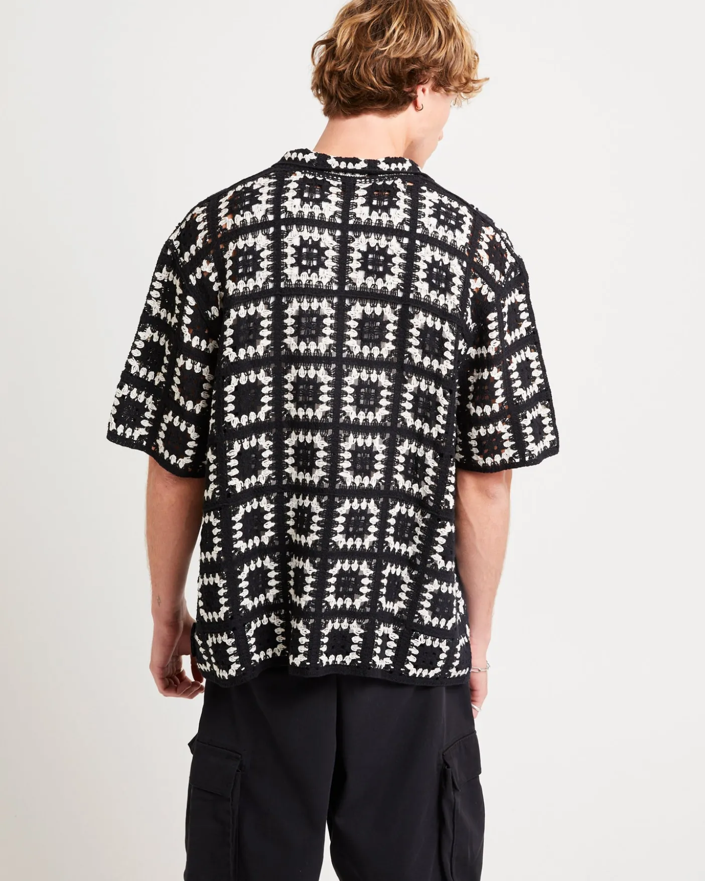 Crochet Short Sleeves Shirt