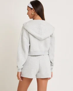 Cropped Zip Hoodie
