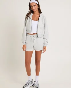 Cropped Zip Hoodie