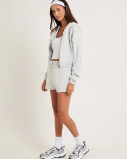 Cropped Zip Hoodie
