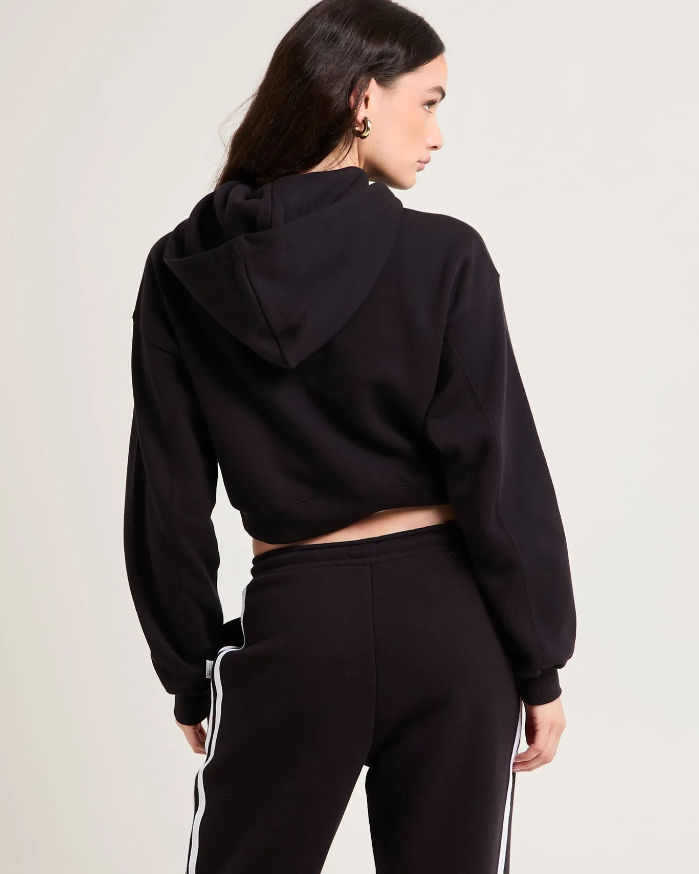 Cropped Zip Hoodie