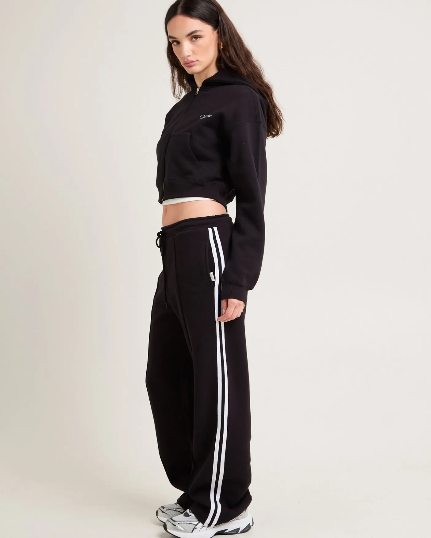 Cropped Zip Hoodie