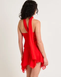 Daphony Chiffon Wrap Top