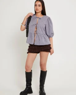 Delmar Check Frill Shirt