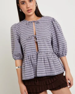 Delmar Check Frill Shirt