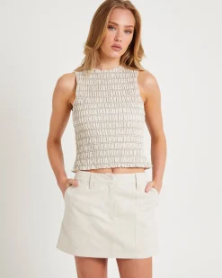 Delmore Shirred Top