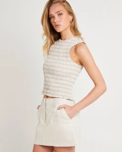 Delmore Shirred Top