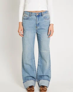 Demi Fold Hem Denim Jeans