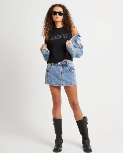 Denim Applique Tank Top
