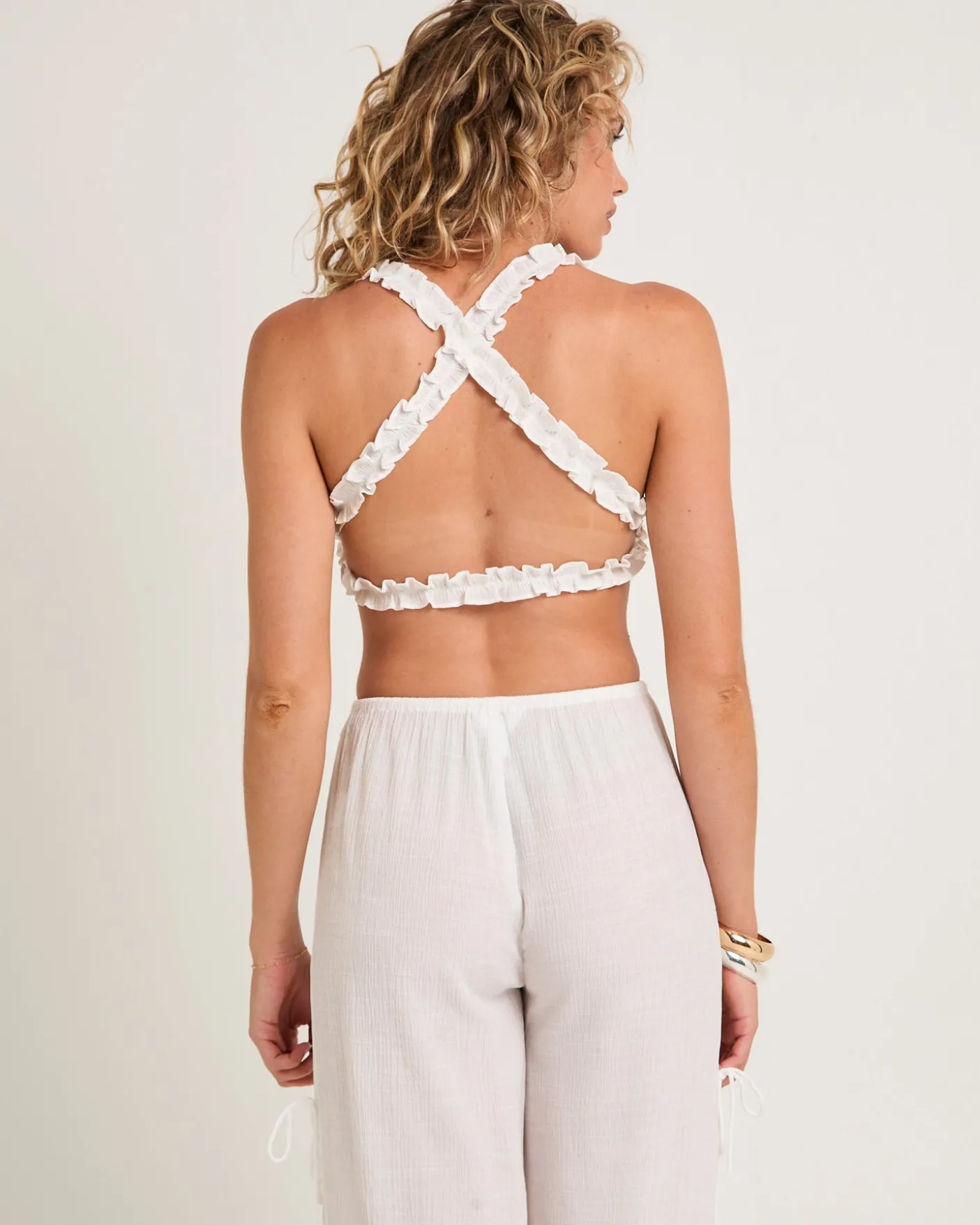 Dion Gathered Micro Top