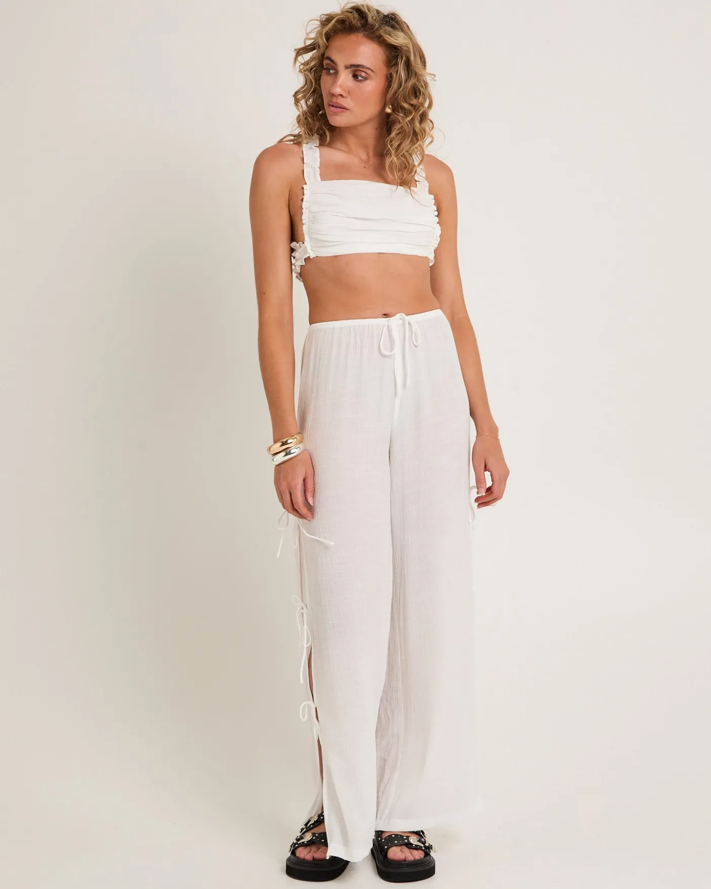 Dion Gathered Micro Top