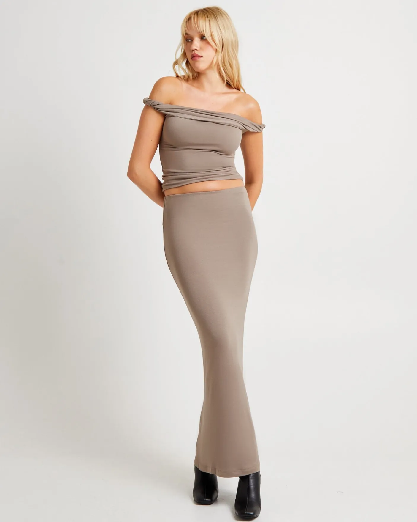 Dom Slinky Hipster Maxi Skirt