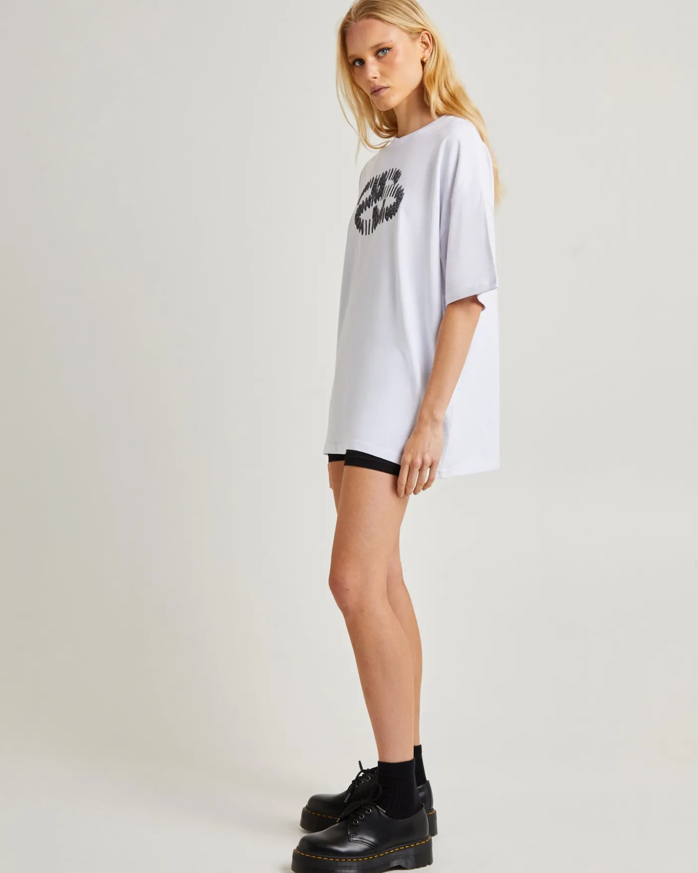 Dominoes Relaxed Short Sleeve T-Shirt White