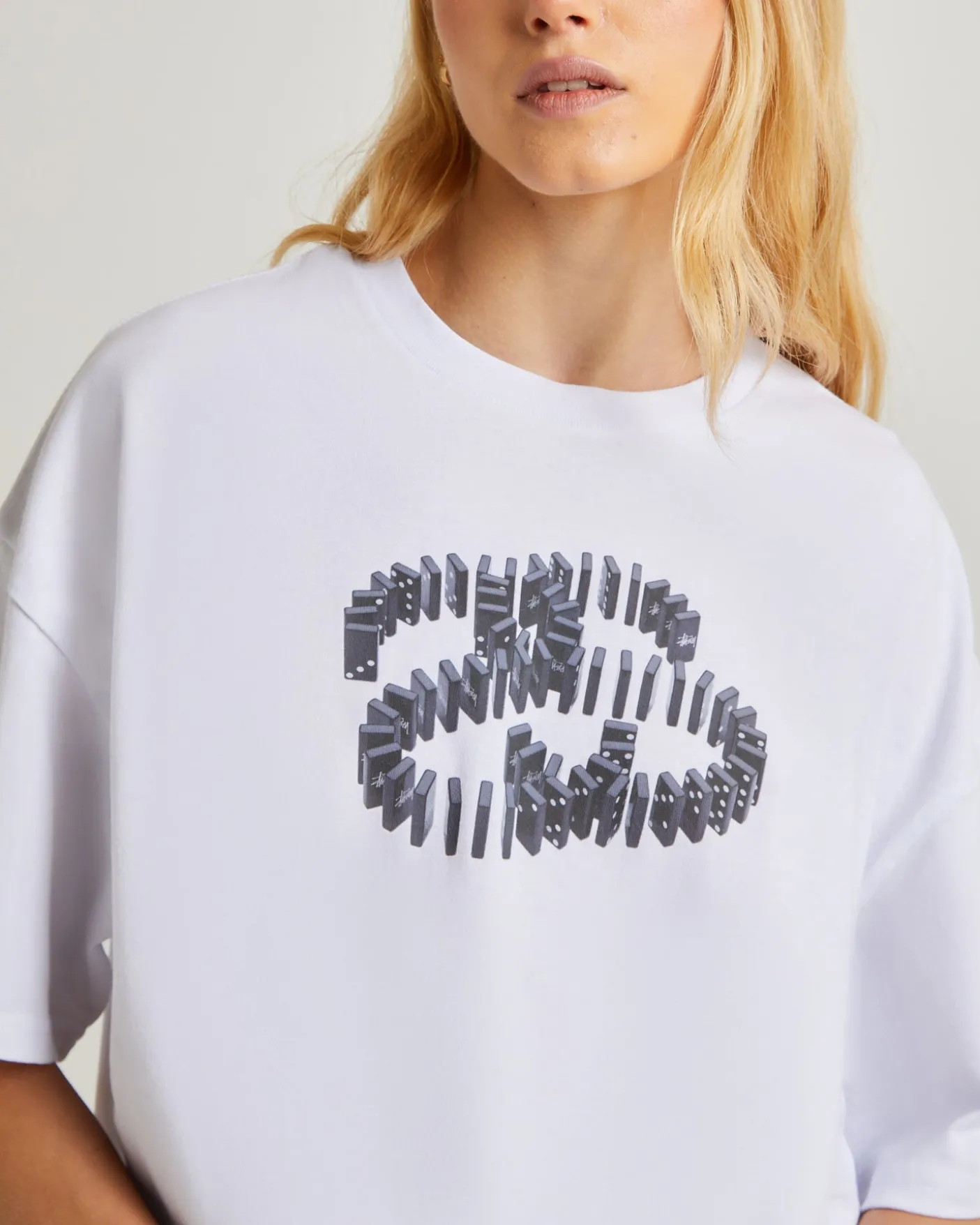 Dominoes Relaxed Short Sleeve T-Shirt White