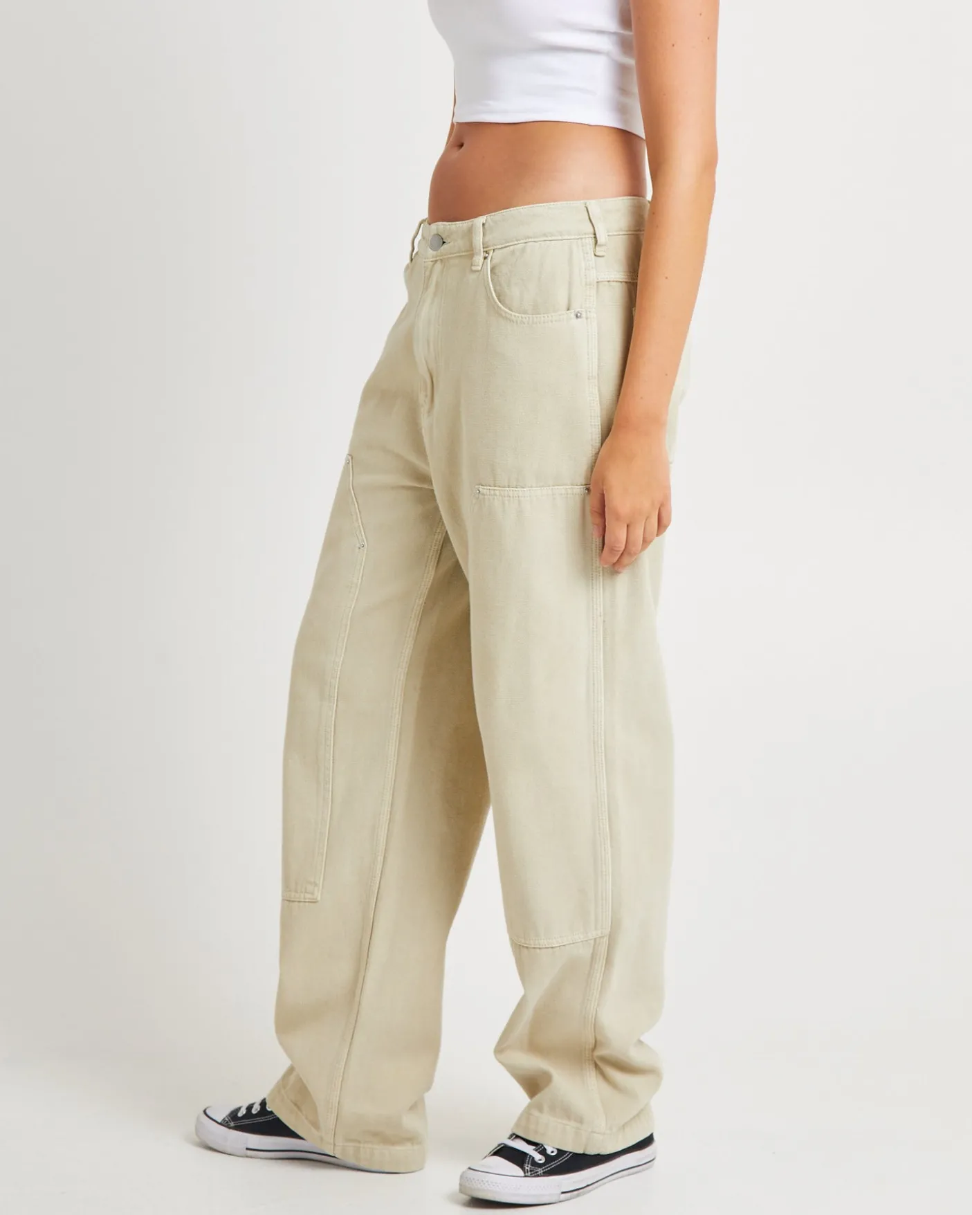 Double Knee Carpenter Pants Used Natural