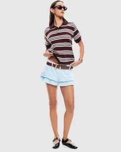 Double Ruffle Mini Skort