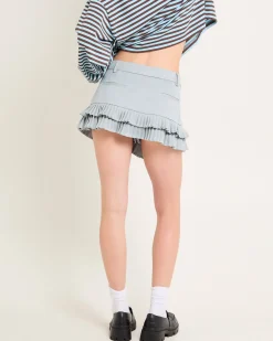 Double Ruffle Mini Skort