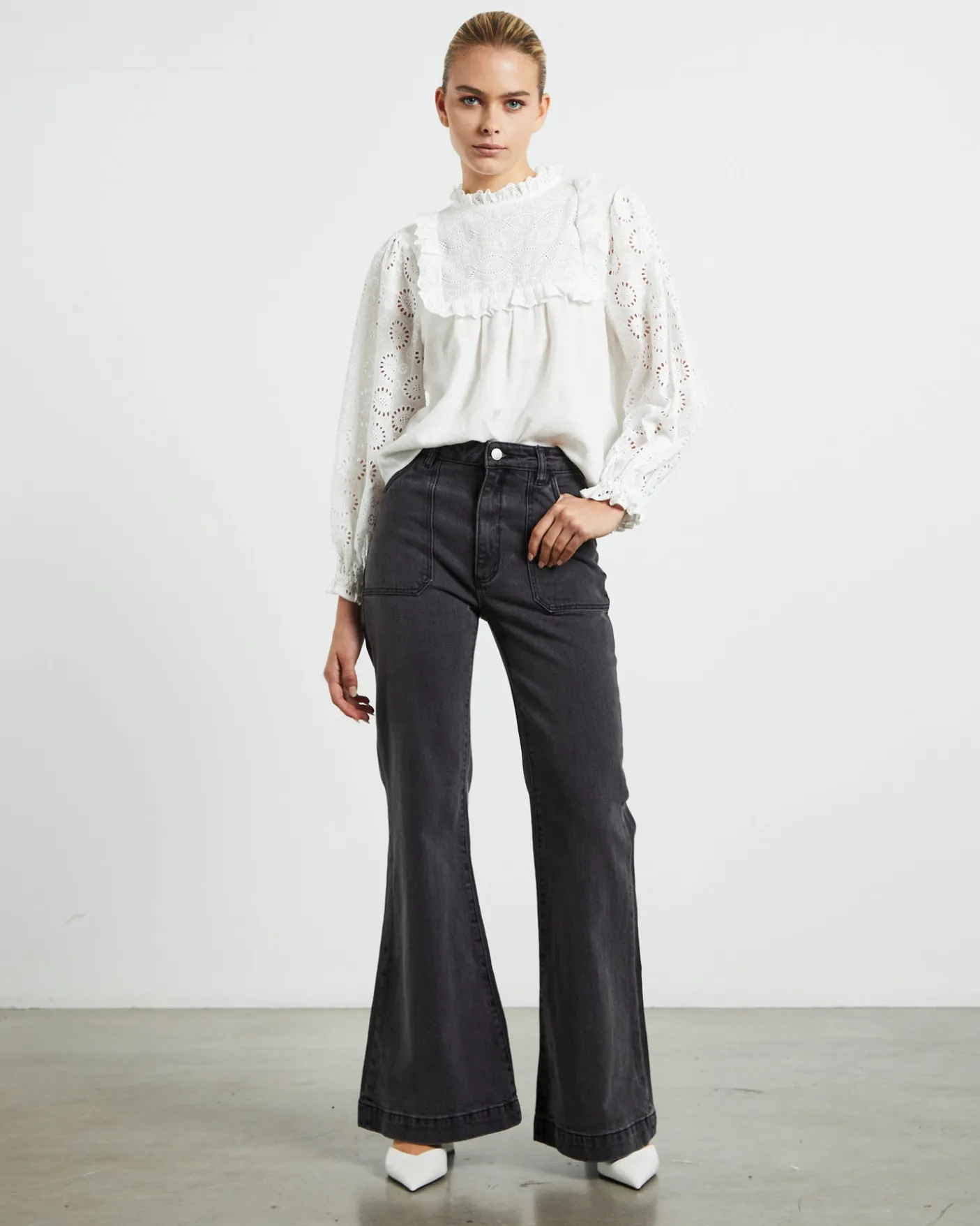 Eastcoast Flare Jeans Brad Black