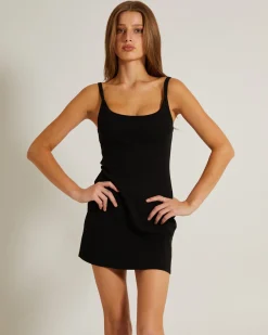 Easy A-Line Mini Dress in Black