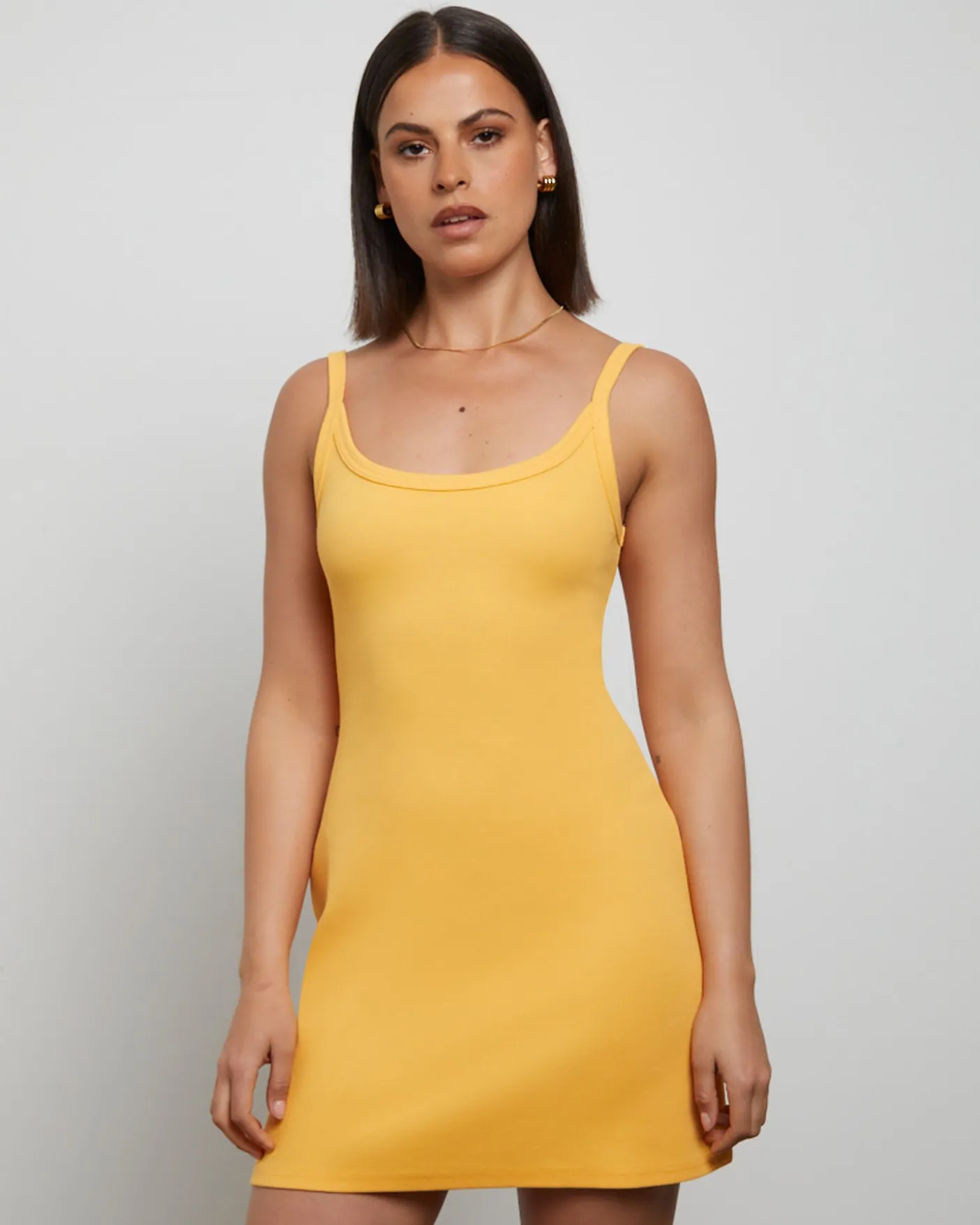 Easy A-Line Mini Dress in Orange