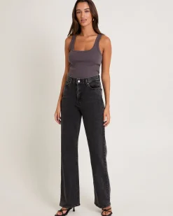 Echo Denim Jeans Tar Retro Black